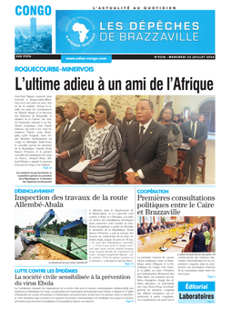 Les Dépêches de Brazzaville : Édition brazzaville du 22 juillet 2026