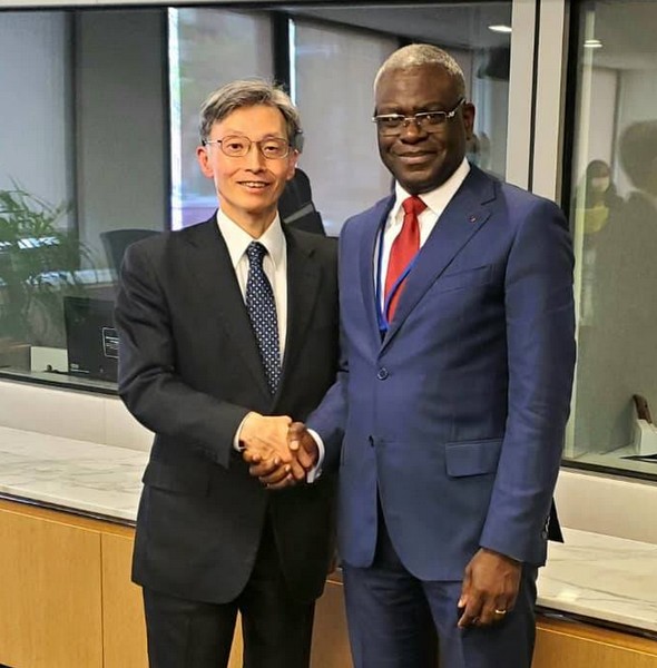 Anatole Collinet Makosso, échanges en marge des Assemblées de Washington 