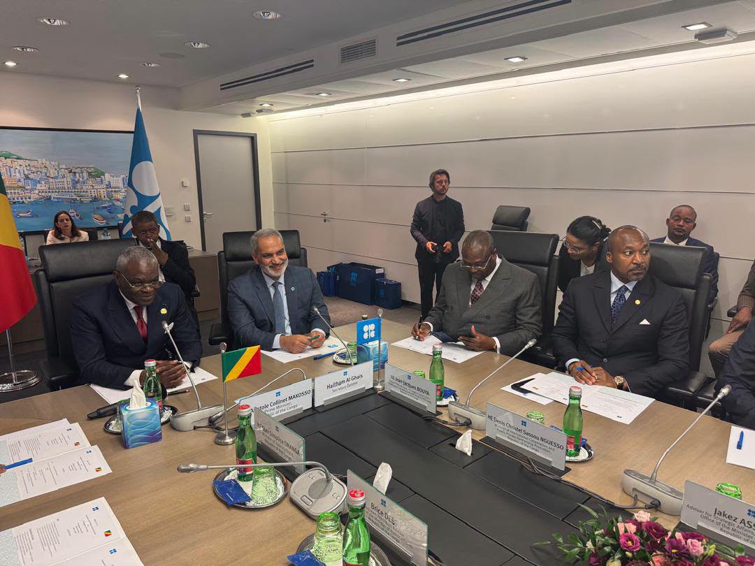 Réception de la délagation congolaise reçue au siège de l'OPEP à Vienne, juin 2026