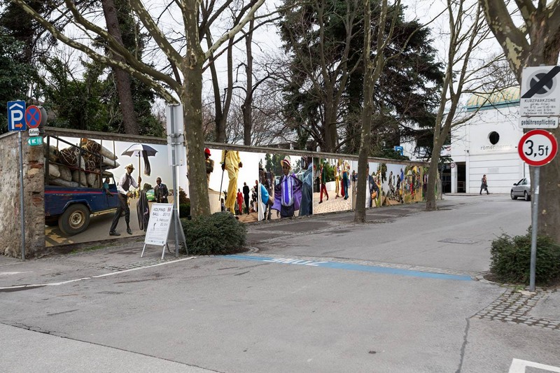 Baudouin Mouanda préparatifs du Festival de la photographie de Baden 2018 en Autriche