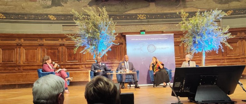 Centenaire Académie des sciences d’Outre-mer, table ronde avec le Premier ministre Anatole Collinet Makosso, Sorbonne, 26 mai 2023