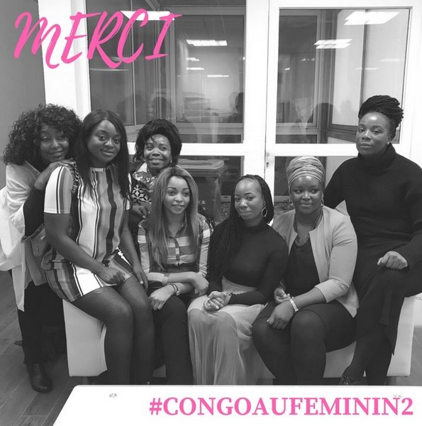 Photo de groupe de membres du Club les Étoiles à l'issue de la 2ème édition du Congo au Féminin à Paris