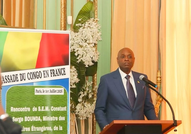 Constant Serge Bounda à l'ambassade de la république du Congo à Paris