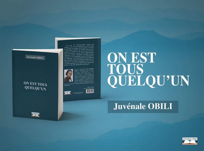 Couverture et 4e de couverture de l'essai On est tous quelqu'un de Juvénale Obili