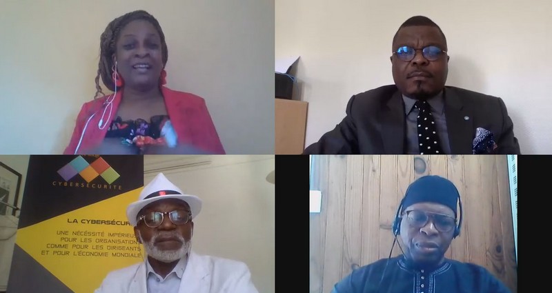Capture écran de la session Webinar Afrik@cybersécurité en partenariat avec le CMES du 22 juin 2020