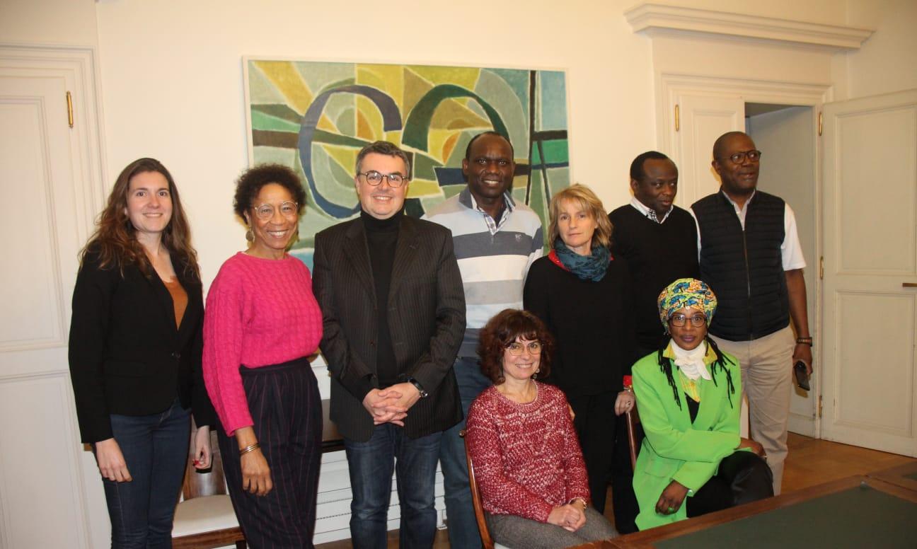 Délégation congolaise reçue à la mairie de Nantes, le mardi 17 janvier 2023