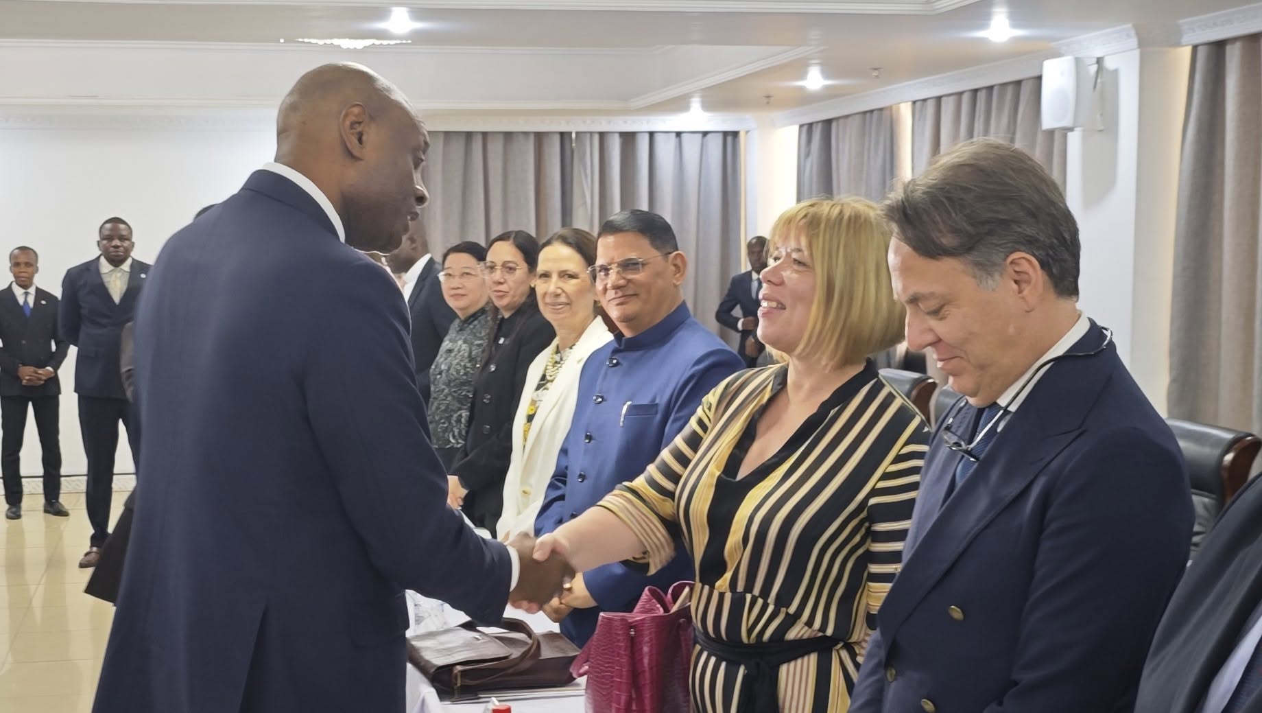 Constant-Serge Bounda lors de la consultation avec les pays d’Europe, d’Asie et d’Amérique -Brazzaville, juin 2026