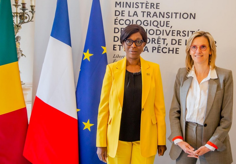 La ministre Arlette Soudan-Nonault et son homologue Agnès Pannier-Runacher, Paris, mai 2025