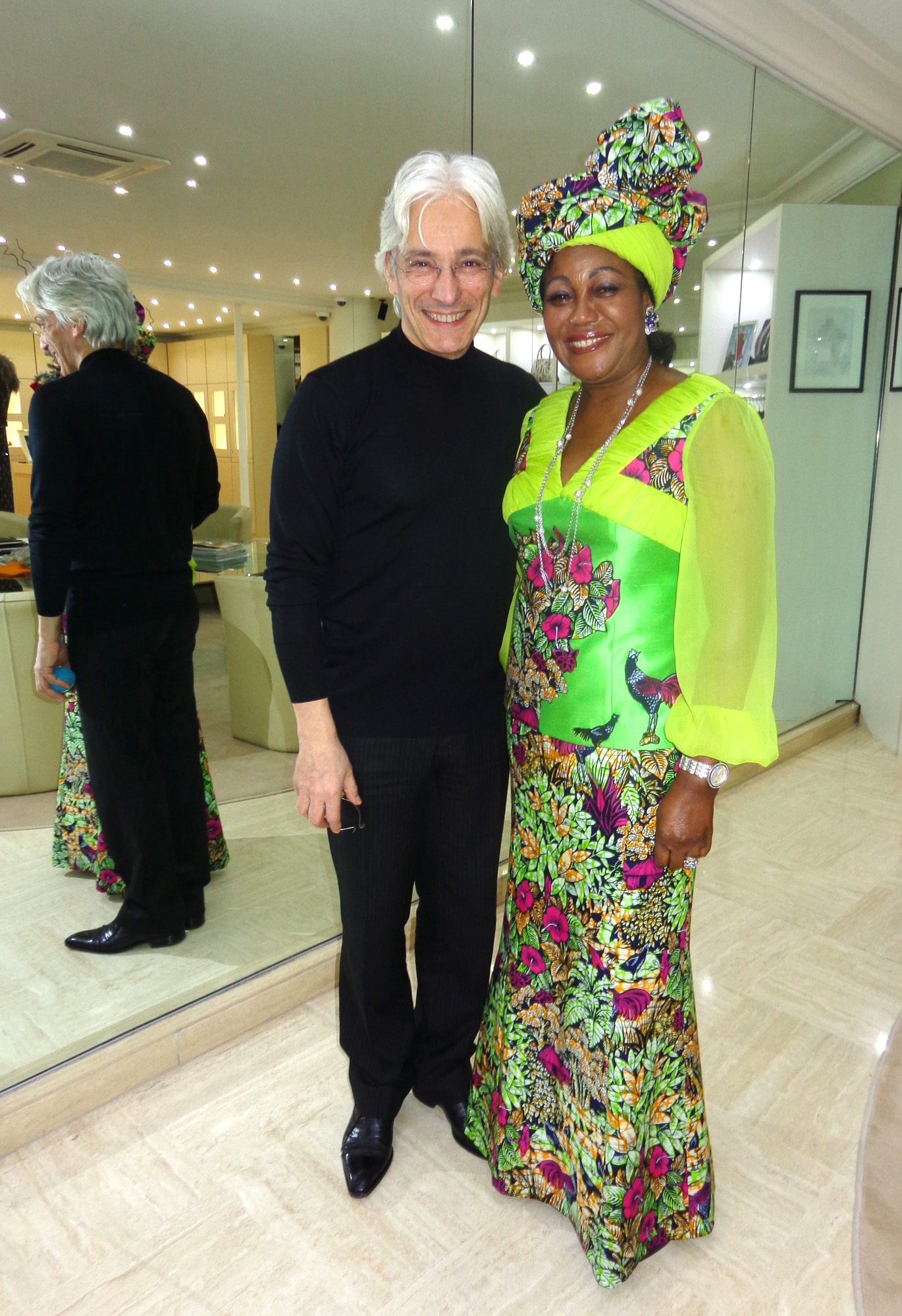 Erik Schaix et Mme Sassou