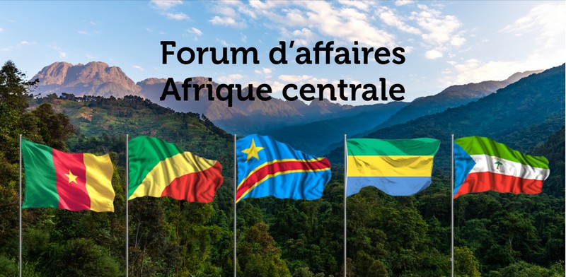 Visuel Forum d'affaires d'Afrique Centrale juin 2022 à Paris