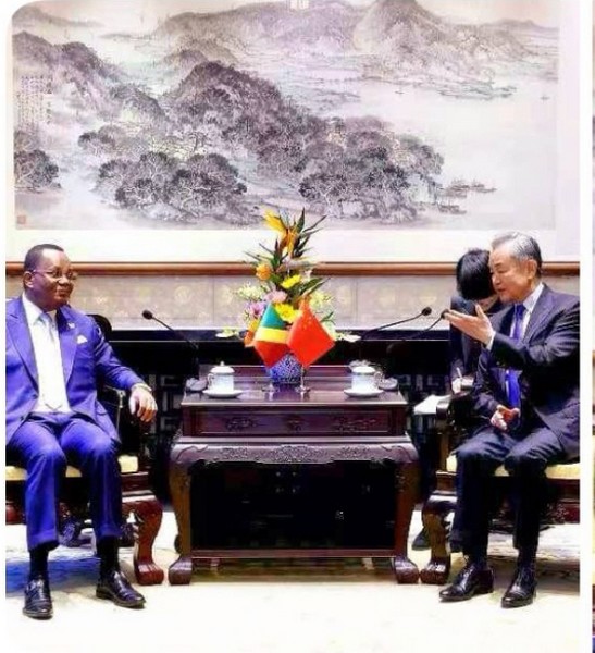 Jean-Claude Gakosso en Chine, mars 2025