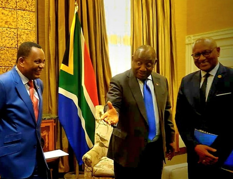 Jean-Claude Gakosso et Firmin Edouard Matoko reçus en audience par le président Sud-Africain, Cape Town le mardi 22 juillet 2025