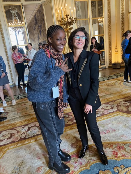 Jessy B en concert à Paris -Fête de la musique-dans les coulisses avec la ministre de la Culture de France, Rachida Dati