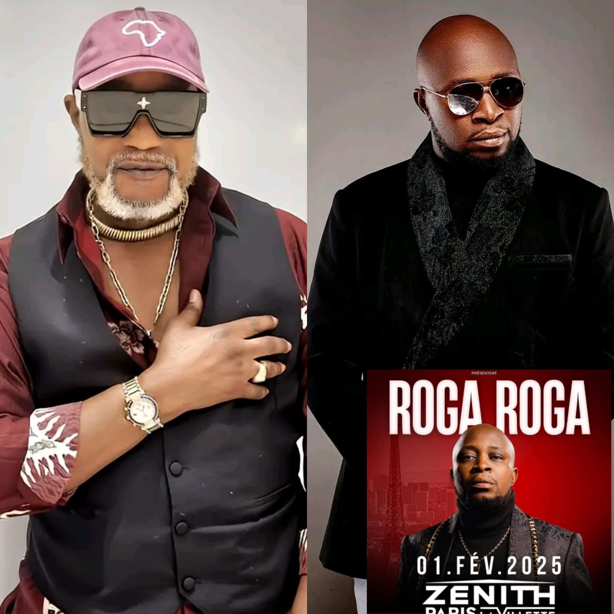 Koffi Olomidé en soutien à Roga Roga -concert du 1er février 2025 au Zénith Paris La Villette