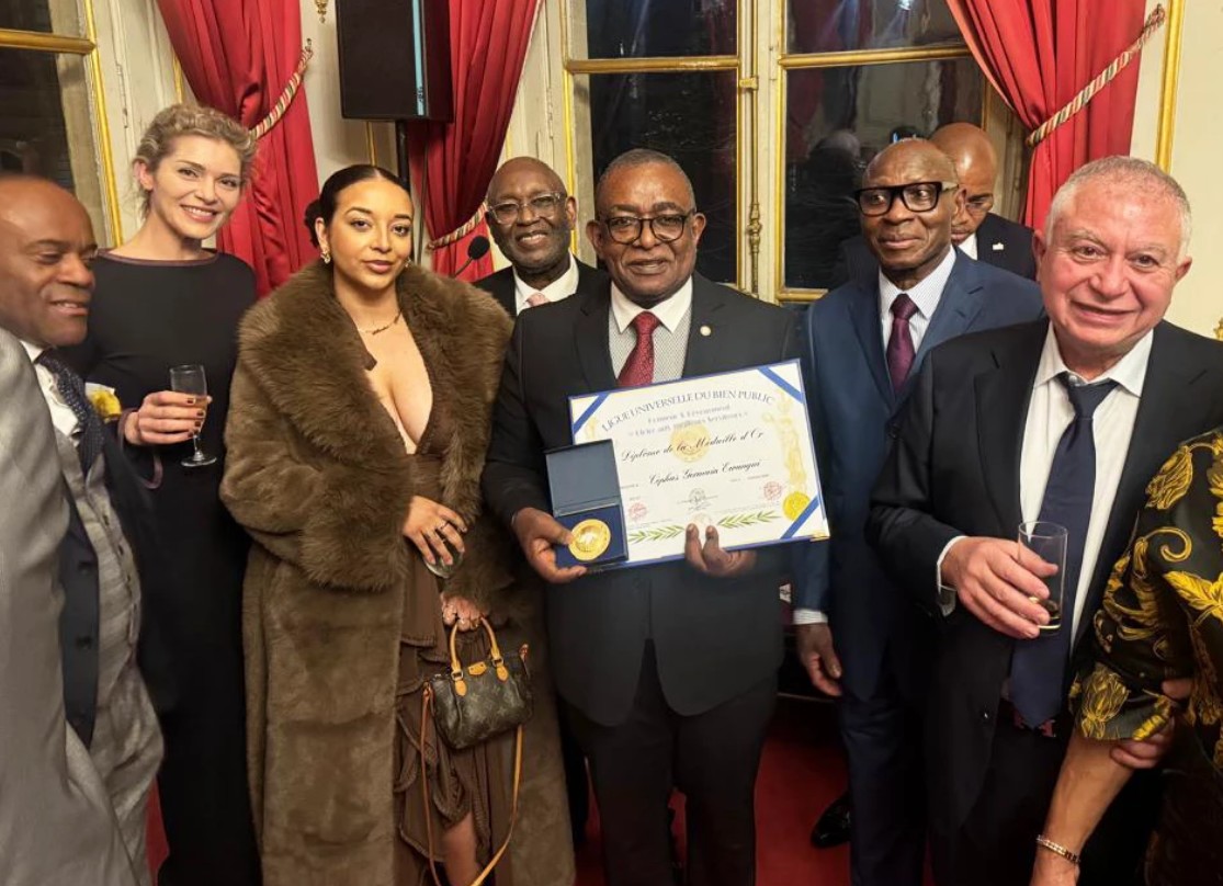 Cephas Germain Ewangui à l'issue de la cérémonie du 06 février 2026 au Sénat
