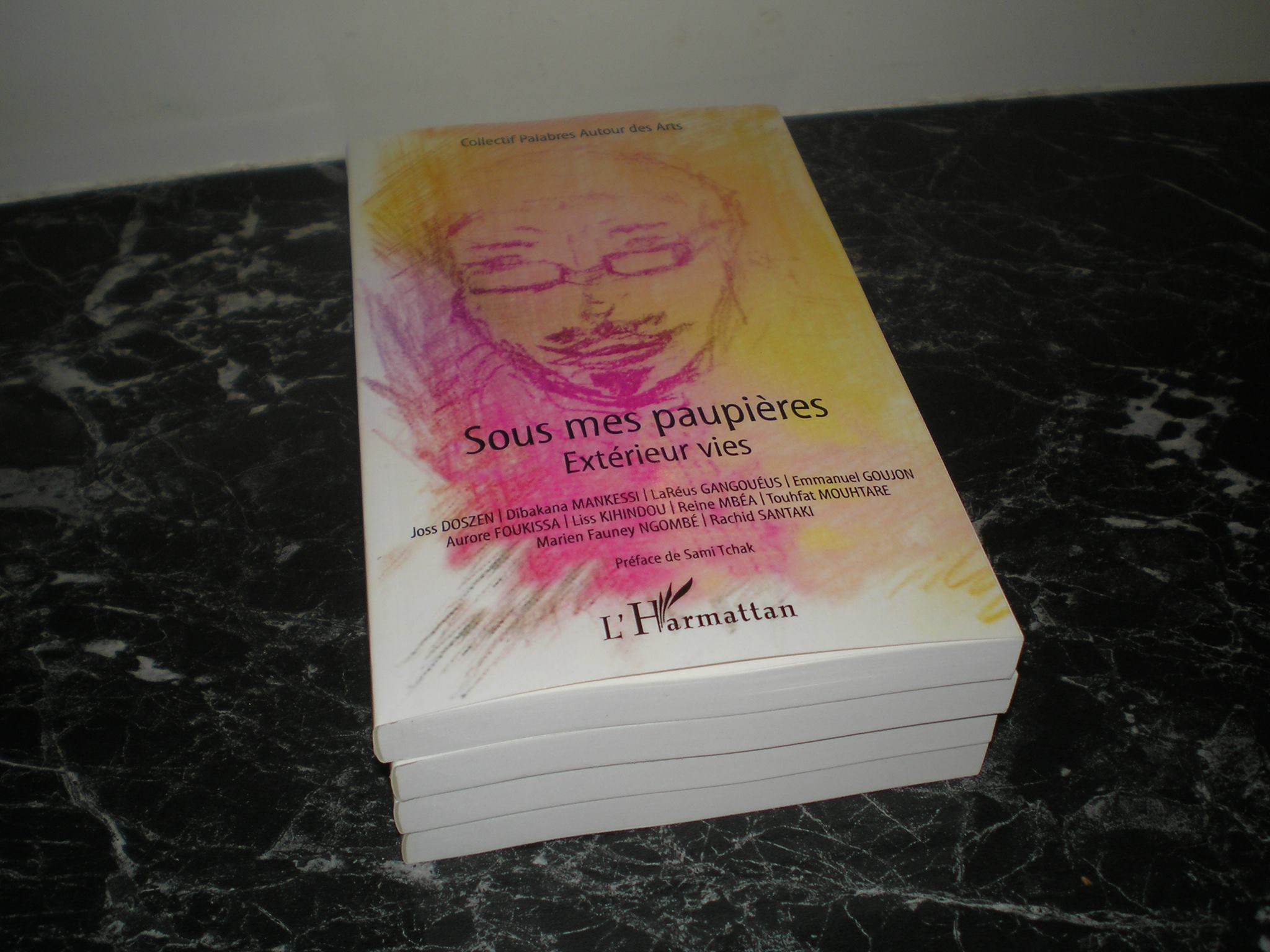 Visuel du recueil collectif intitulé "Sous les paupières...Extérieur vies" paru chez l'Harmattan Visuel du recueil collectif intitulé "Sous les paupières...Extérieur vies" paru chez l'Harmattan