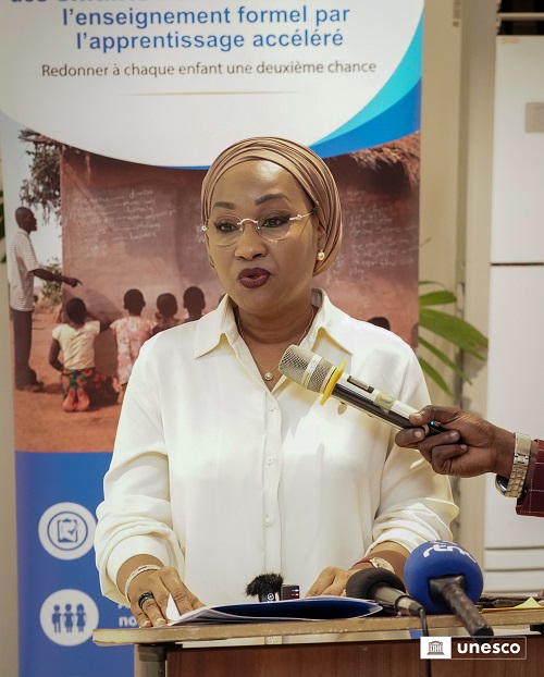 2 : Mme Fatoumata Marega, Représentante a.i. de l’Unesco en RDC / DR 2 : Mme Fatoumata Marega, Représentante a.i. de l’Unesco en RDC / DR