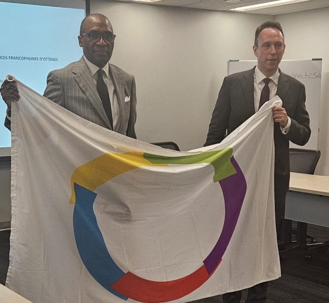 Passation de témoin entre l'ambassadeur du Royaume de la Belgique et son homologue de la République du Congo