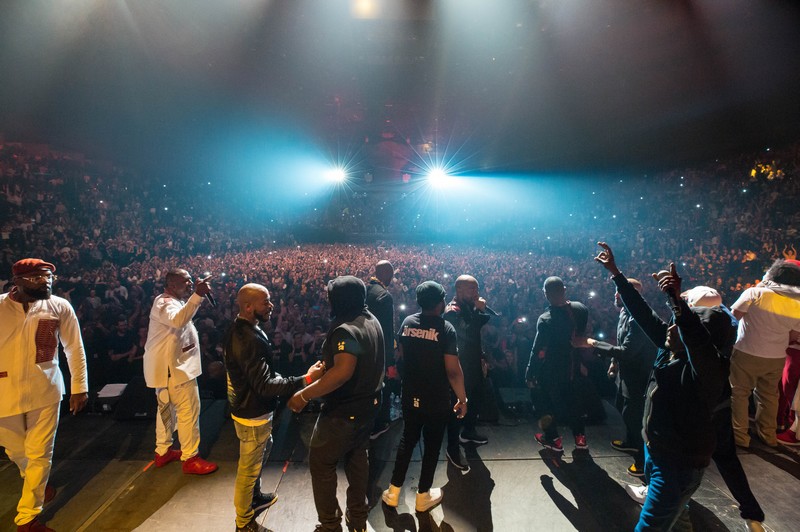 Le Collectif du Secteur Ä sur scène dans la salle de Accorhotels Arena Popb Bercy à Paris