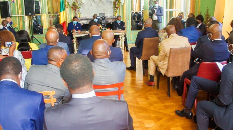 Capture d'écran, vue partielle de la Salle Verte lors de la Rencontre Citoyenne le 26 août 2021 à Paris