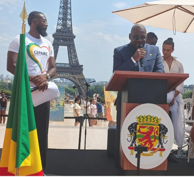 Armand Rémy Balloud-Tabawé lors de la rencontre culturelle congolaise du 20 juin 2026 à Paris