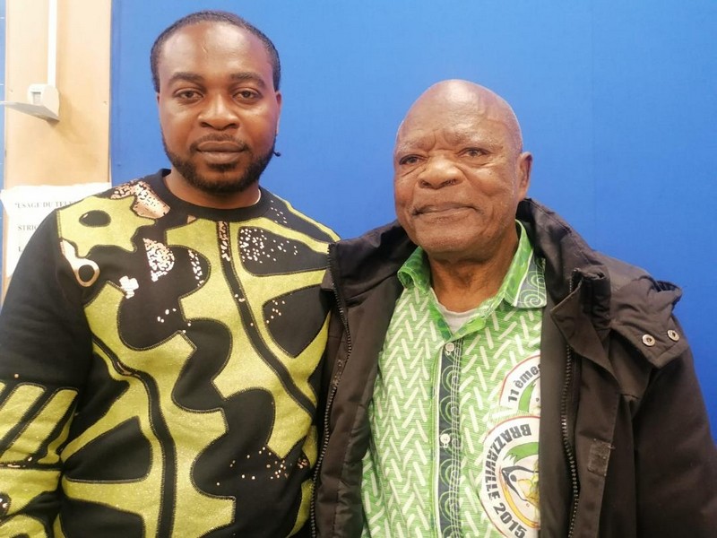 Rencontre impromptue entre Ghislain Gabio et un des fils du footballeur international Sayal Moukila