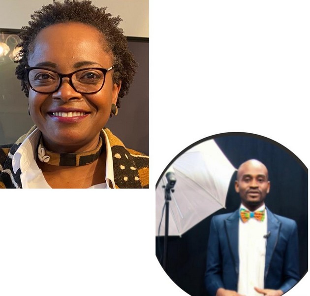 Léo-Cady Kakama, présidente de l’Association Kakama Accroche-toi et le cinéaste Flaverick  Beautresor  Kouta  