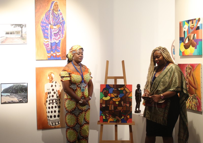 Exposition de Vanessa Agnagna à la Semaine Africaine de l'Unesco