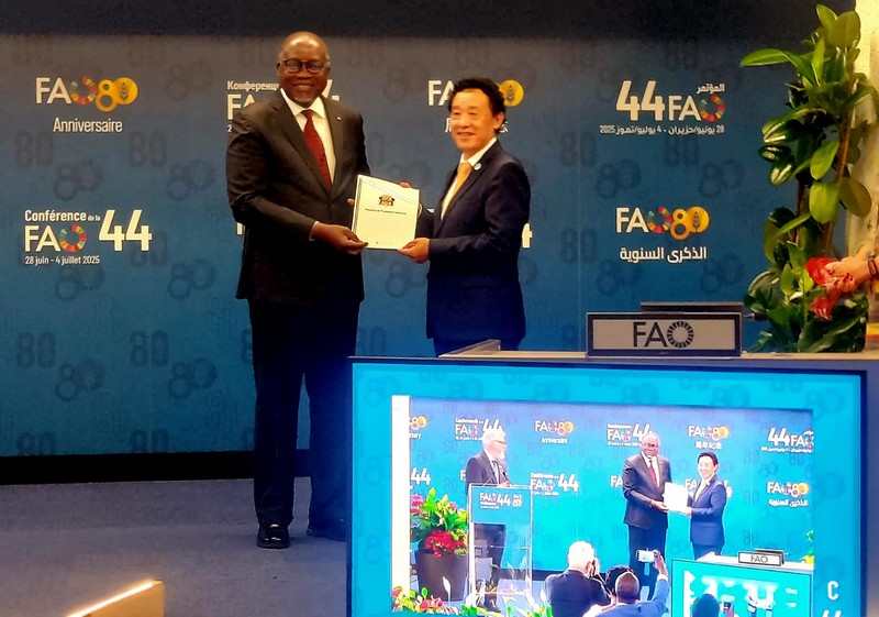 Séquence de l'acte d'adhésion à l'IPC - 44e édition FAO , Rome , juin 2025