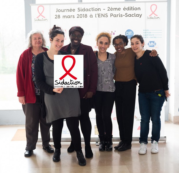 Sidaction 2018 photo de groupe avec Gladys Mbemba Loumpangou 3ème rang en allant de gauche à droite 
