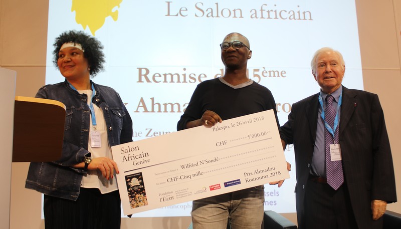 SIL Genève 2018 Wilfried N'Sondé lauréat du Prix Kourouma