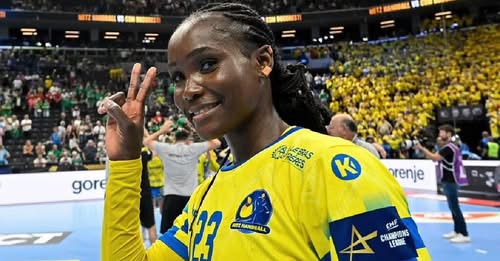 Betchïdelle Ngombélé, championne d'Europe. Handball 2026