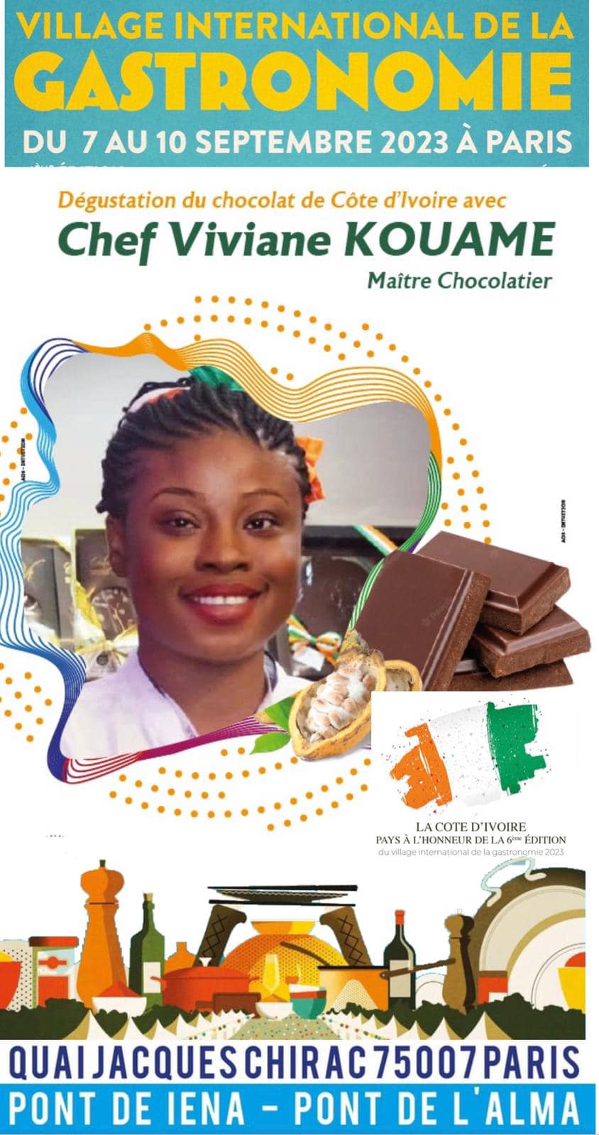 Visuel Village International de la Gastronomie 2023 à Paris