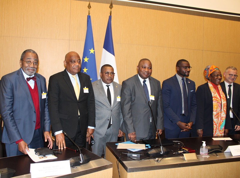 Vue partielle lors de la conférence, Brazzaville, capitale de la France libre, à l'Assemblée nationale française le vendredi 9 décembre 2022